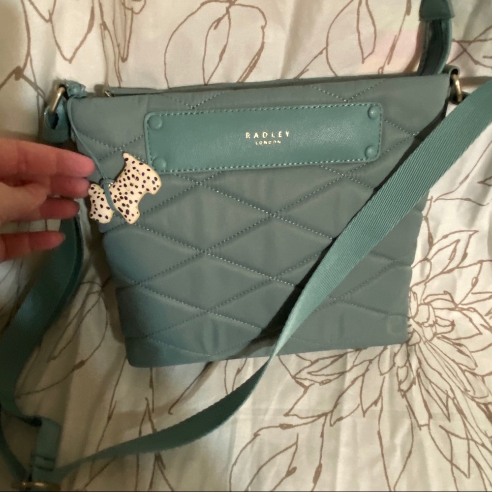 Radley London light green crossbody purse